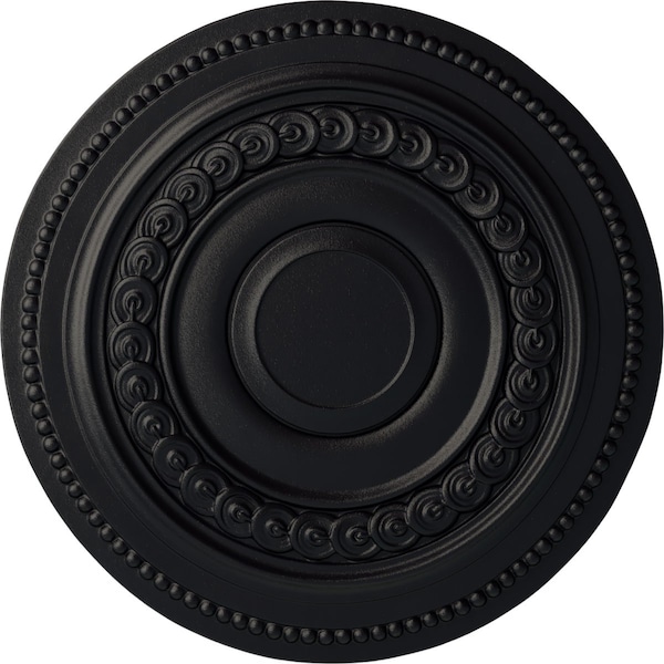 Ekena Millwork Oldham Ceiling Medallion (Fits Canopies up to 8 5/8"), Hand-Painted Steel Gray, 18"OD x 1 1/4"P CM18OLSGS - main